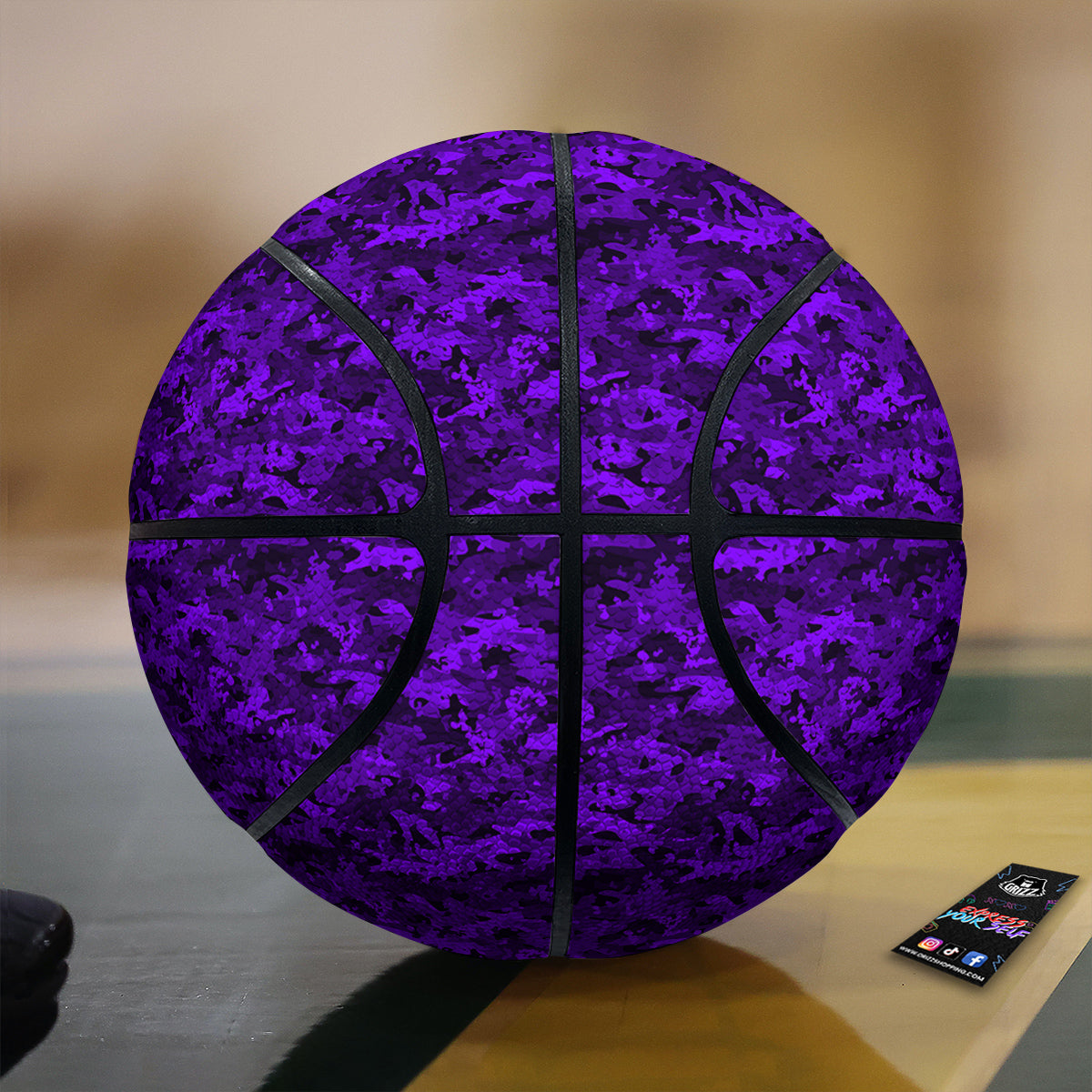 Rose Hot Pink Print Basketball