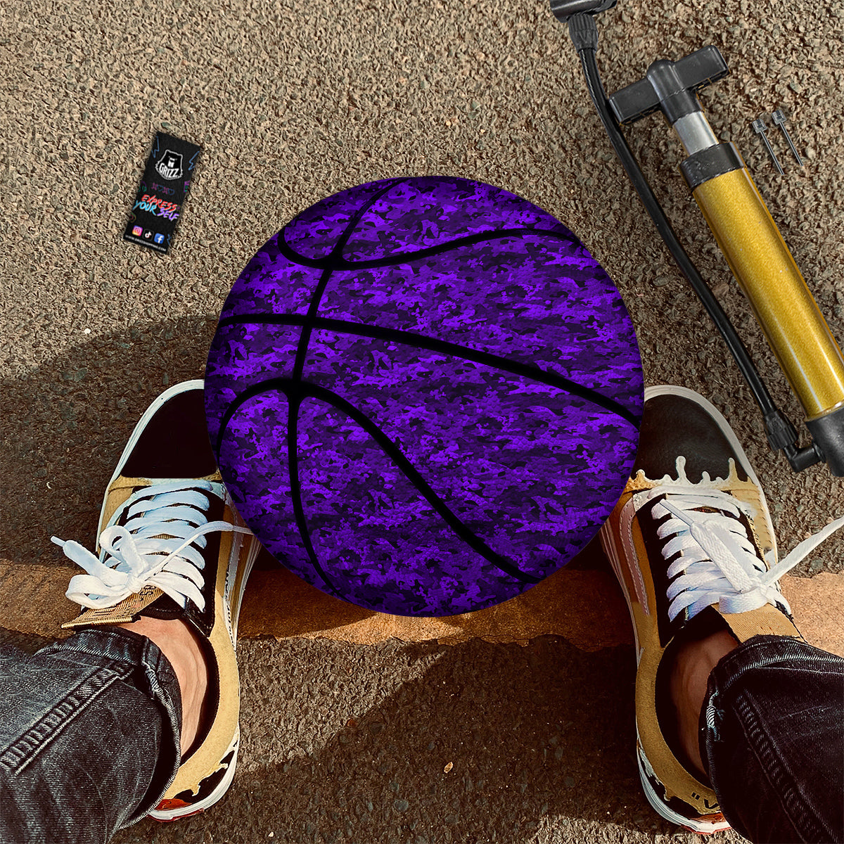 Rose Hot Pink Print Basketball