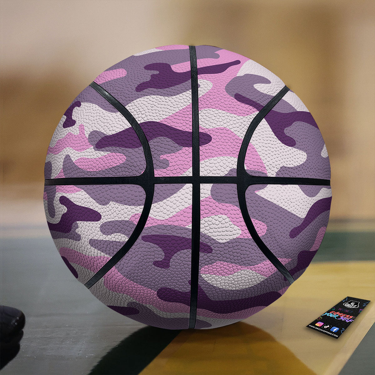 Protea Watercolor Print Pattern Basketball