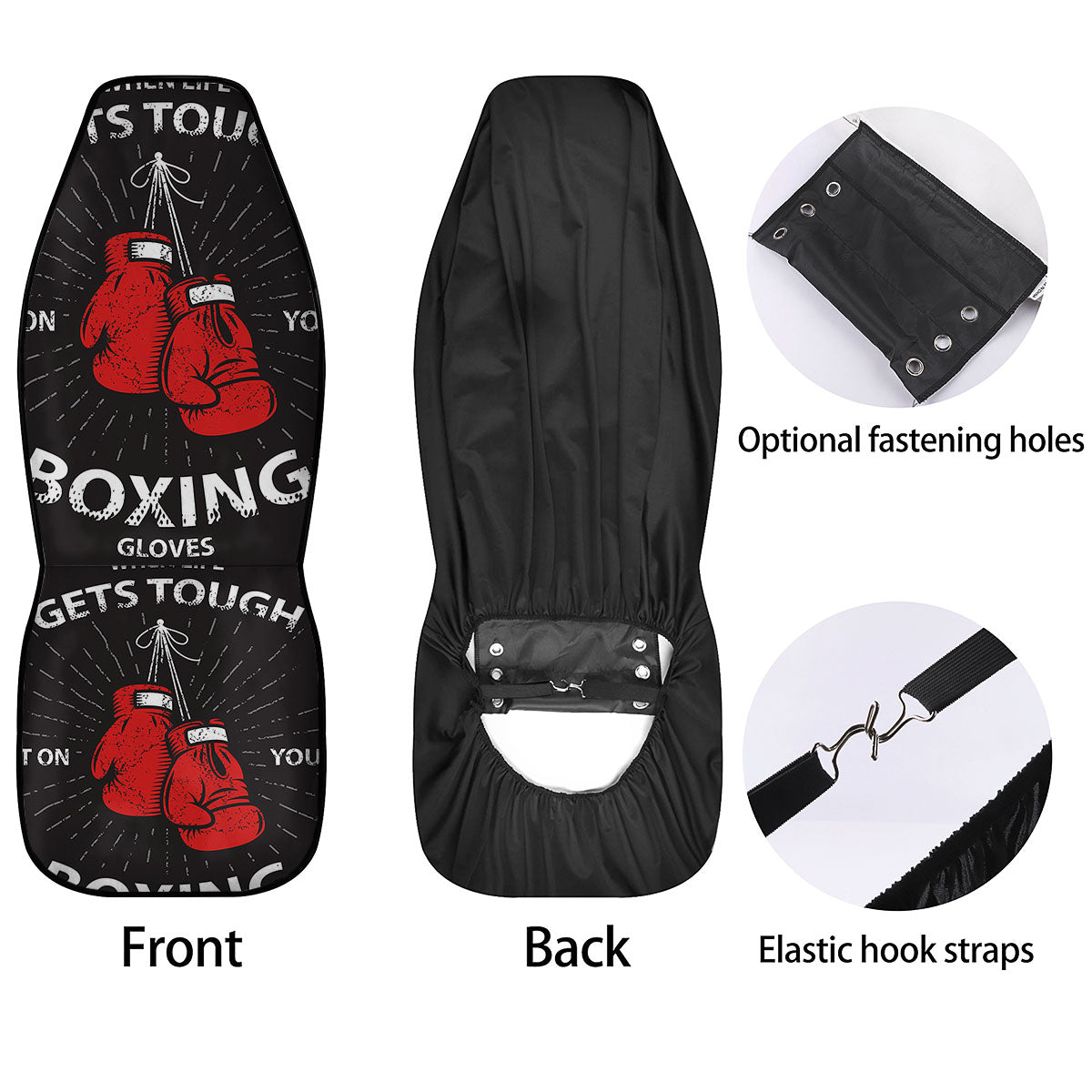 Put On Your Boxing Gloves Print Car Seat Covers-grizzshop