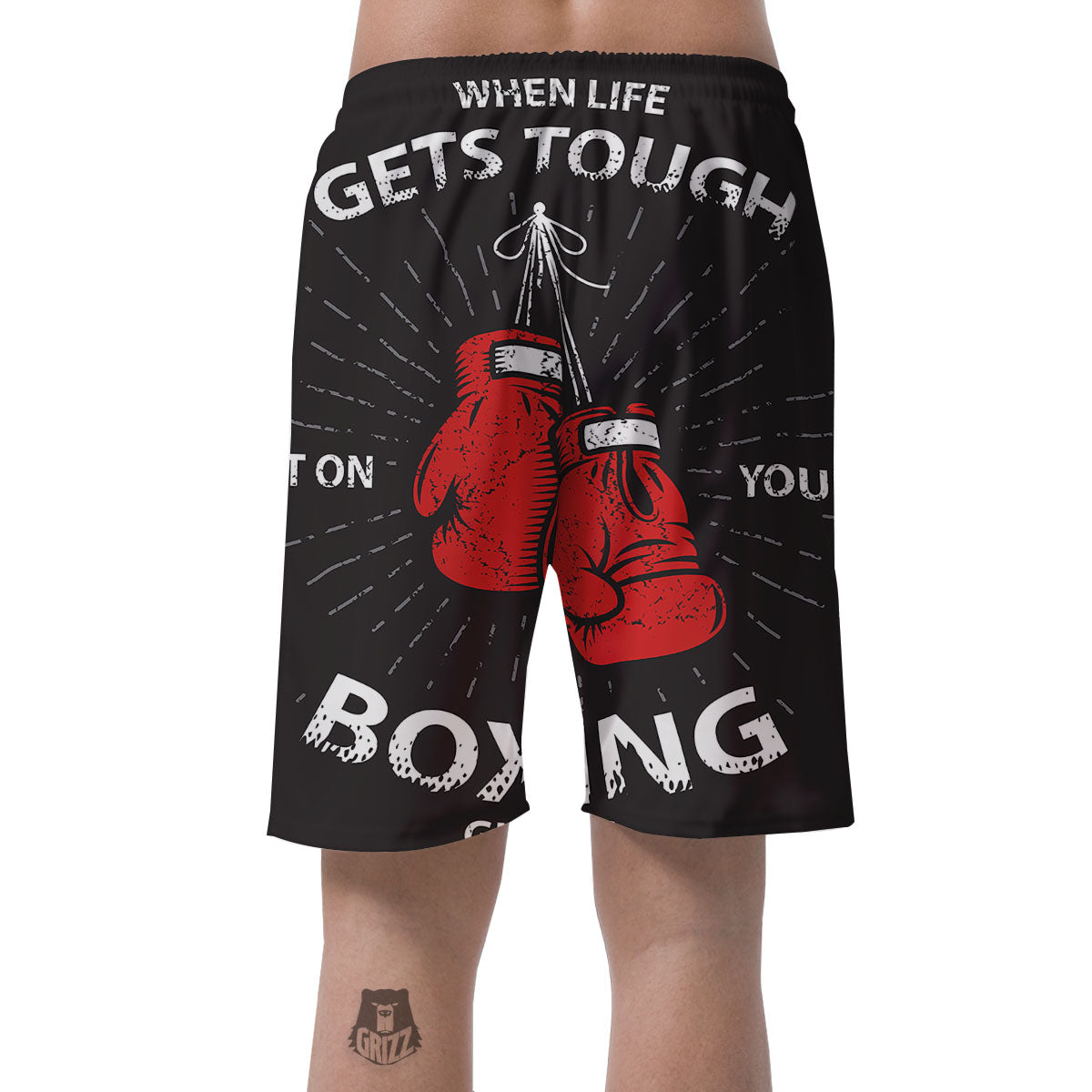 Put On Your Boxing Gloves Print Men's Shorts-grizzshop