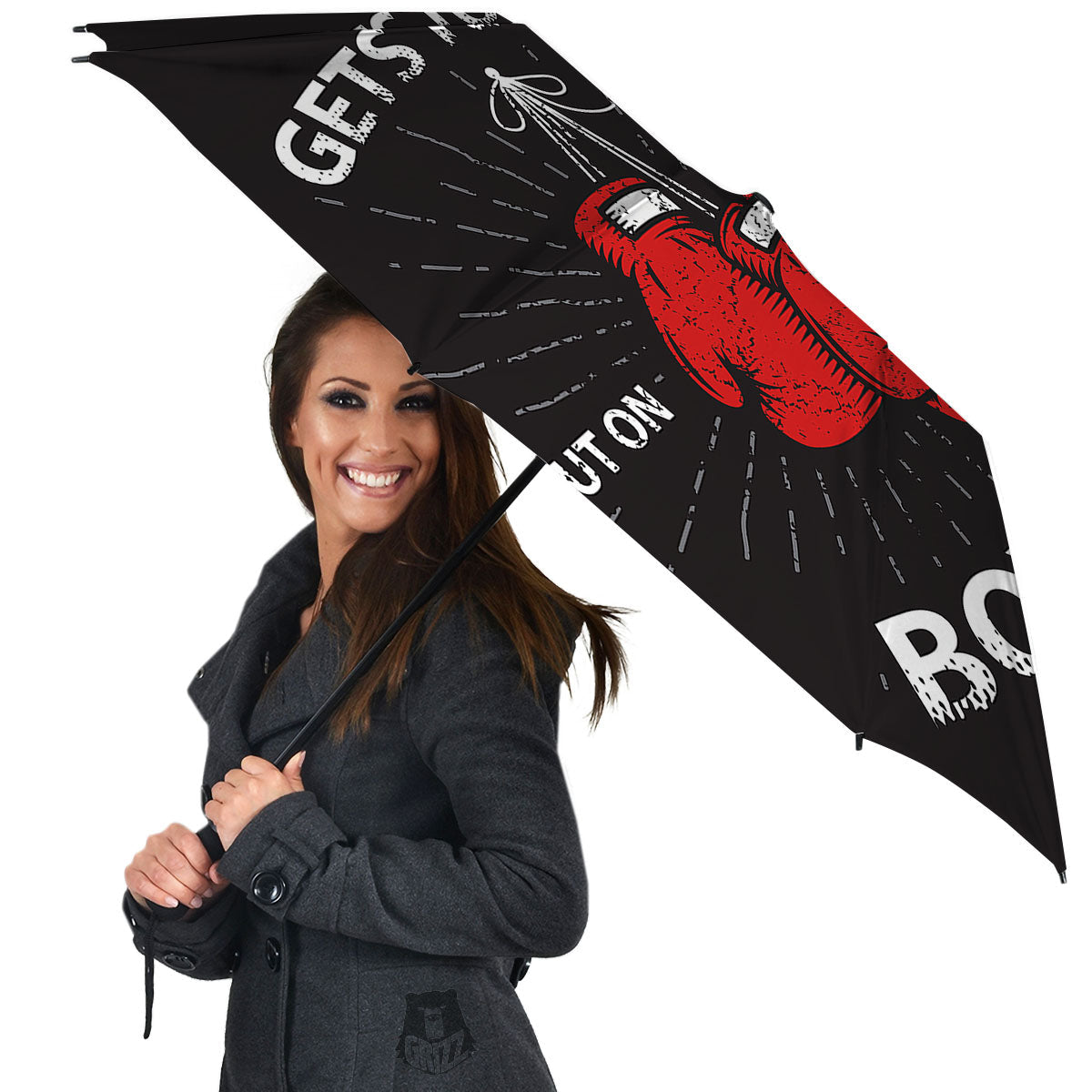 Put On Your Boxing Gloves Print Umbrella-grizzshop