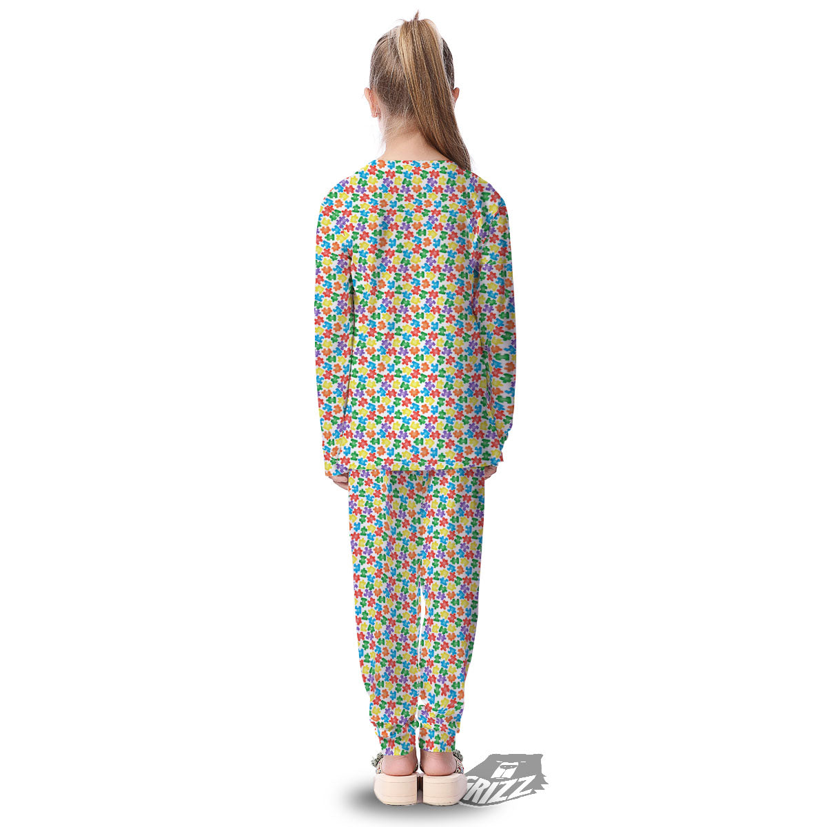Puzzle Autism Awareness Print Kid's Pajamas-grizzshop