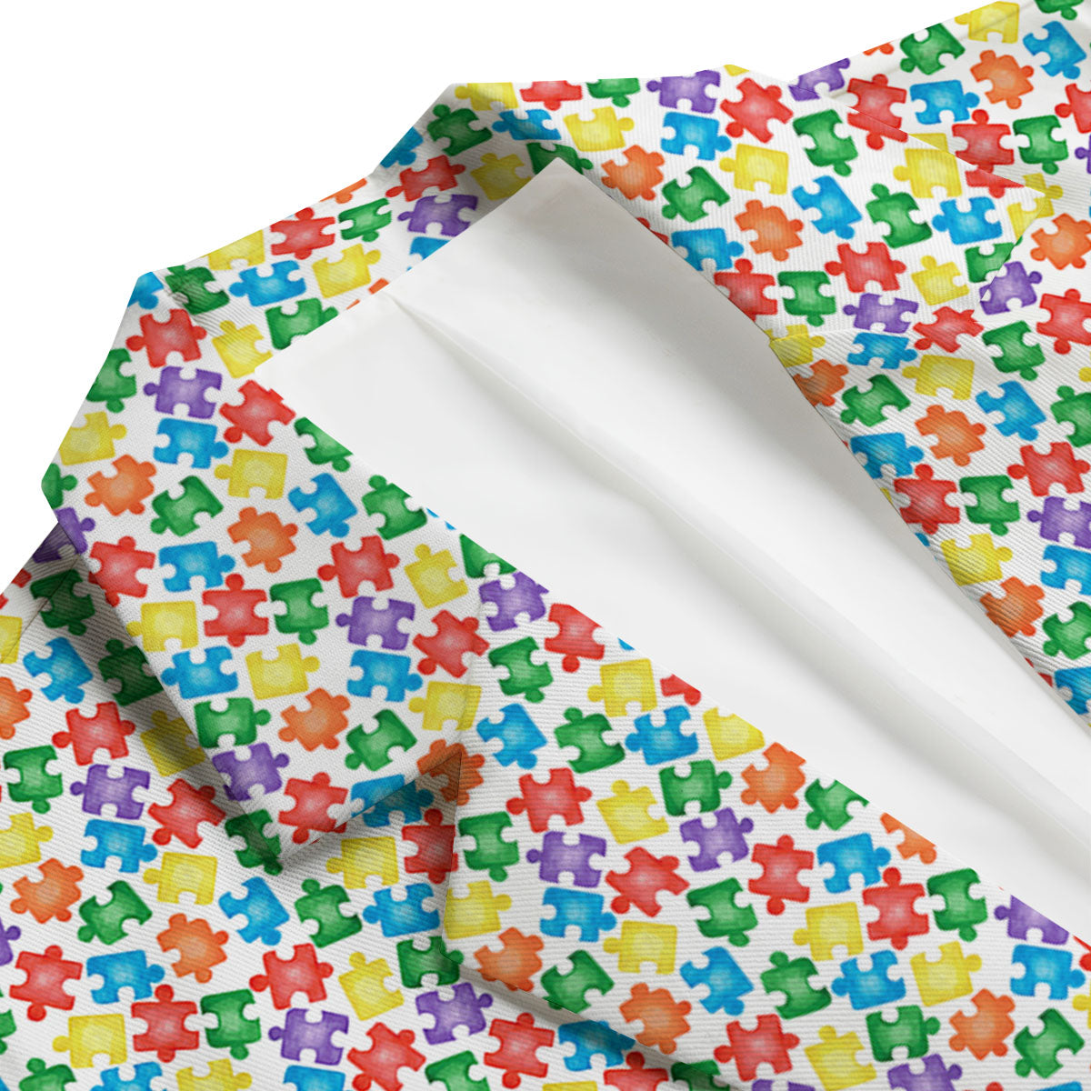 Puzzle Autism Awareness Print Men's Blazer-grizzshop