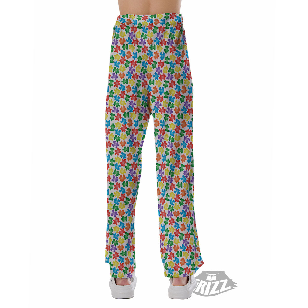 Puzzle Autism Awareness Print Pajama Pants-grizzshop
