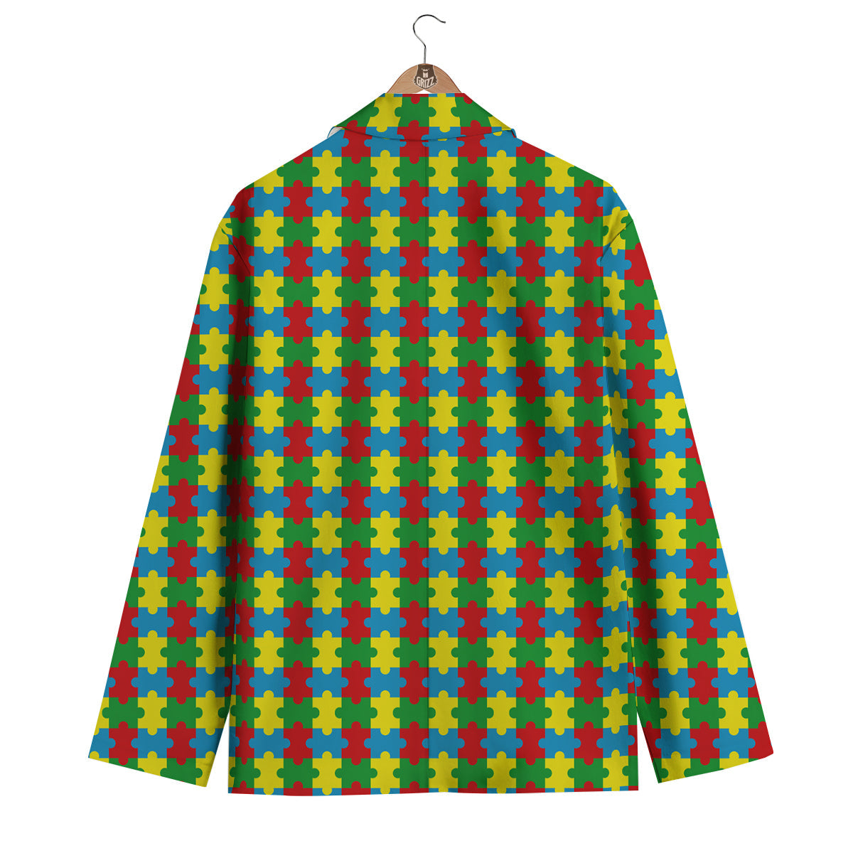Puzzle Autism Awareness Print Pattern Men's Blazer-grizzshop