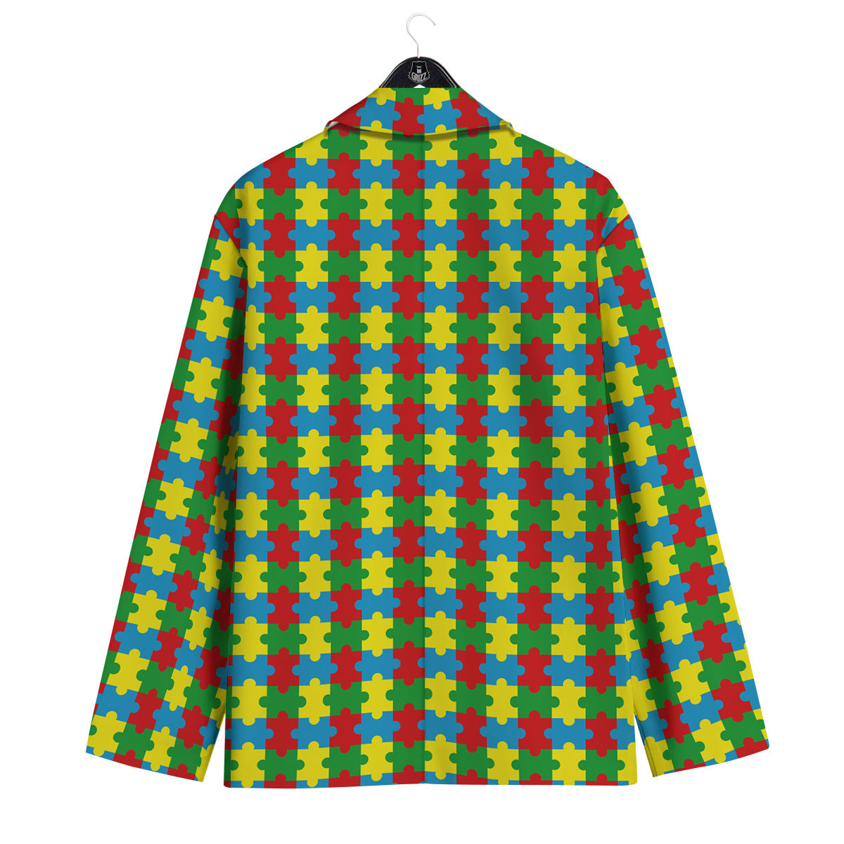 Puzzle Autism Awareness Print Pattern Men's Sport Coat-grizzshop