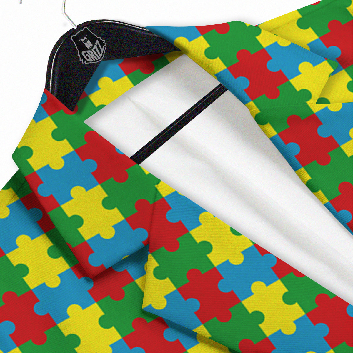 Puzzle Autism Awareness Print Pattern Men's Sport Coat-grizzshop