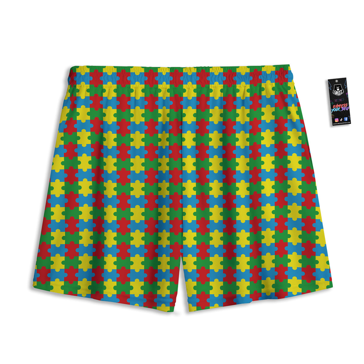 Pug With Glasses Cute Print Cute Mesh Shorts