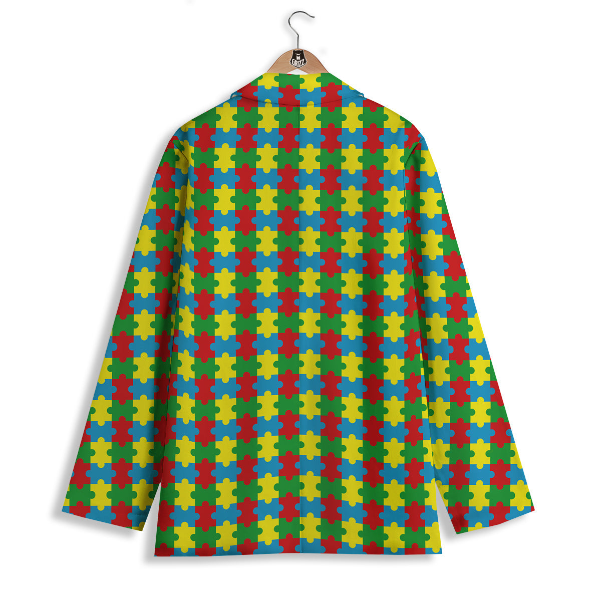 Puzzle Autism Awareness Print Pattern Women's Blazer-grizzshop