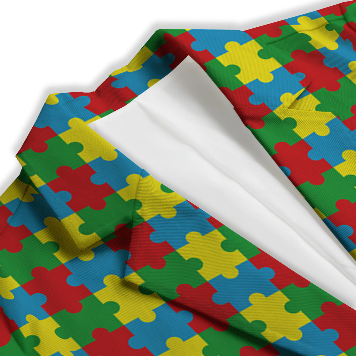 Puzzle Autism Awareness Print Pattern Women's Blazer-grizzshop