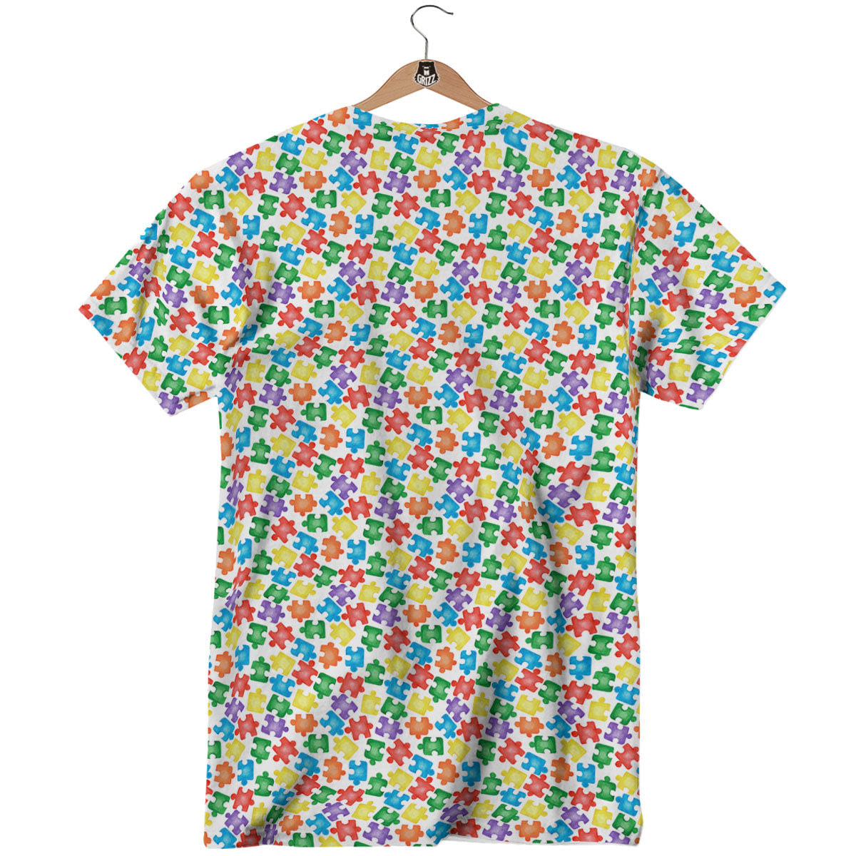 Puzzle Autism Awareness Print T-Shirt-grizzshop