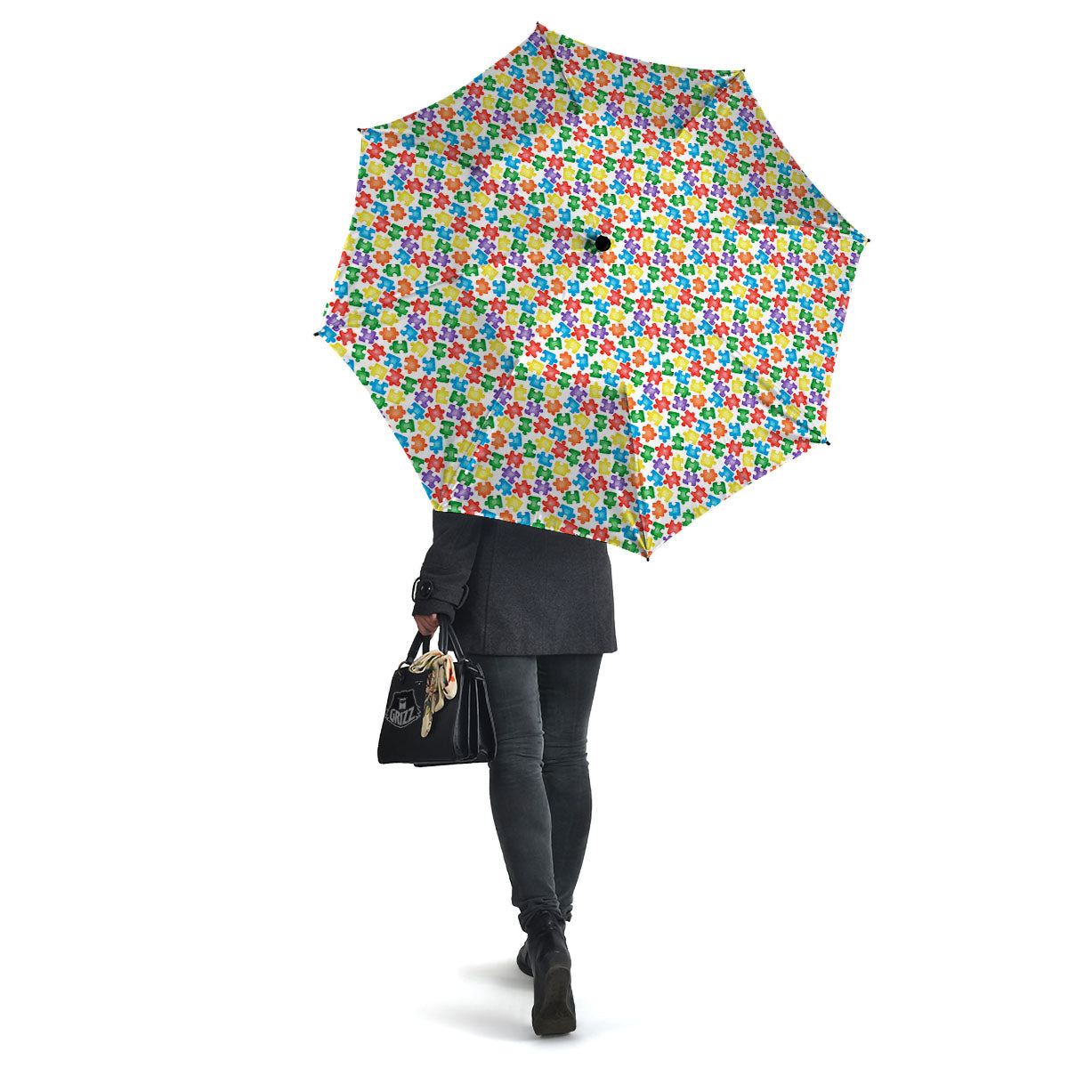 Puzzle Autism Awareness Print Umbrella-grizzshop