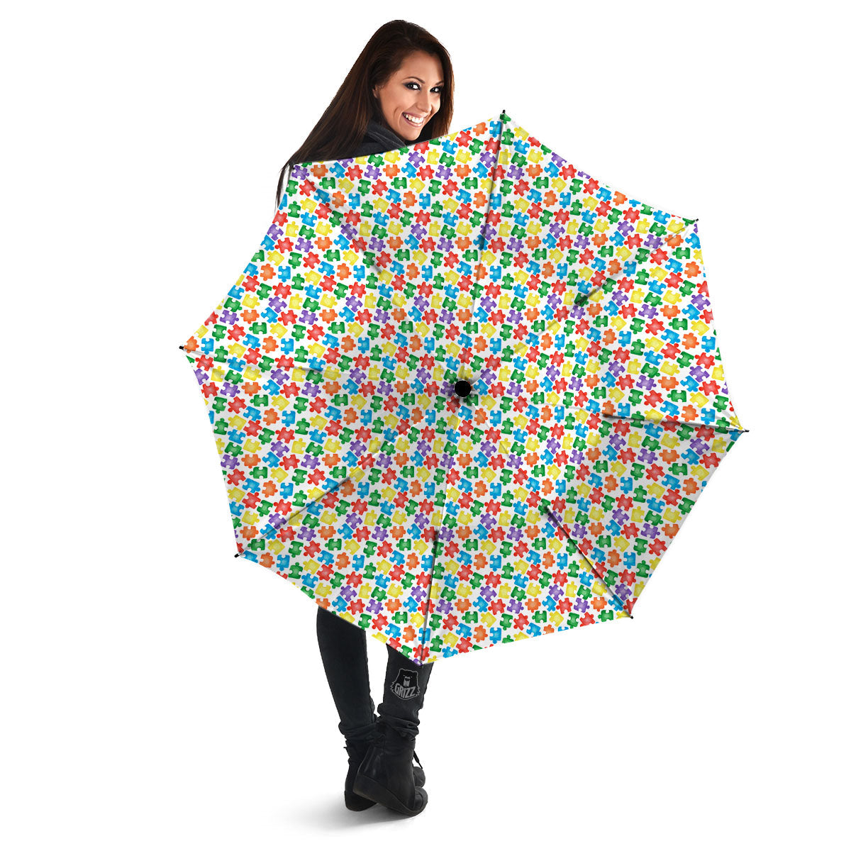 Puzzle Autism Awareness Print Umbrella-grizzshop