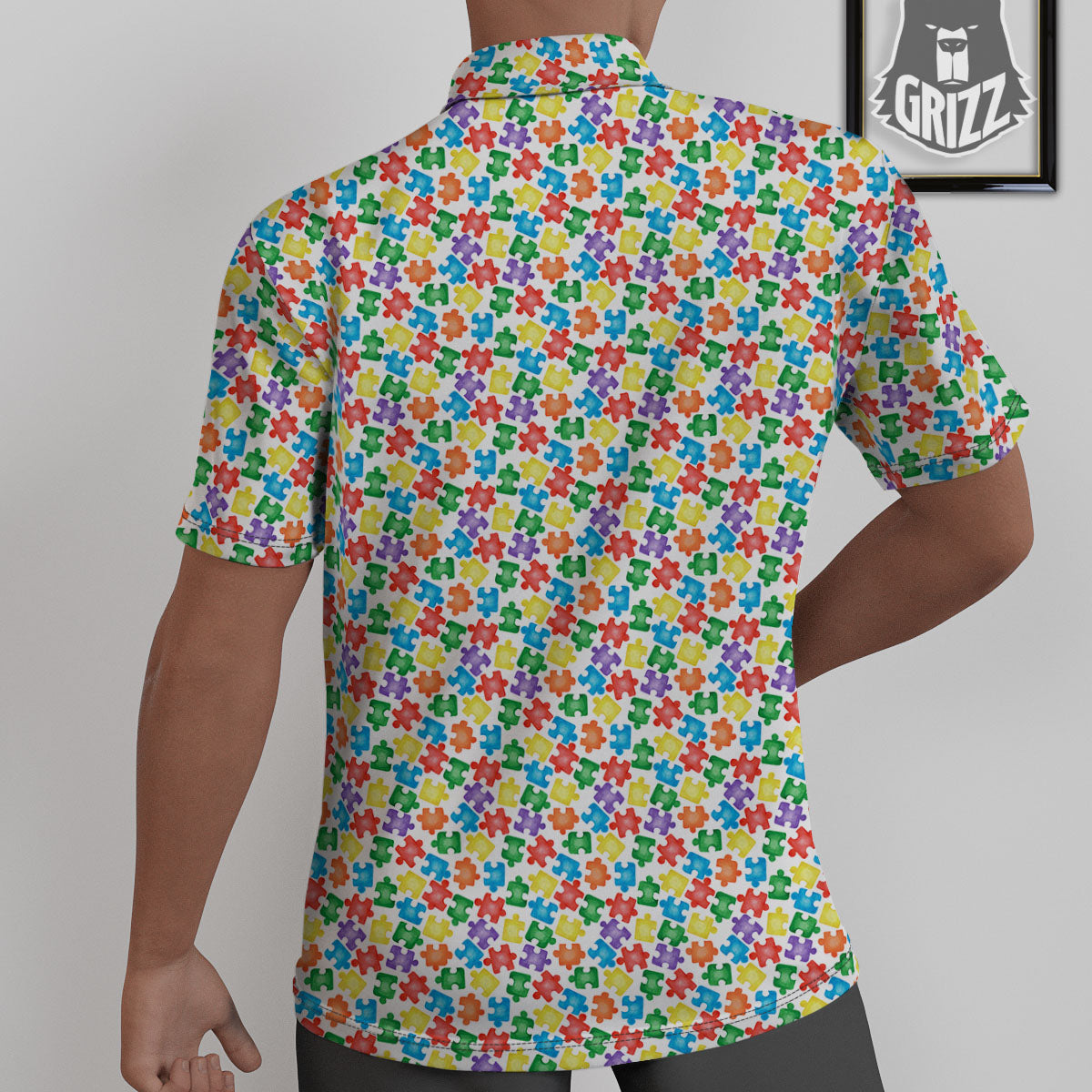 Puzzle Autism Awareness Print Untucked Shirts-grizzshop