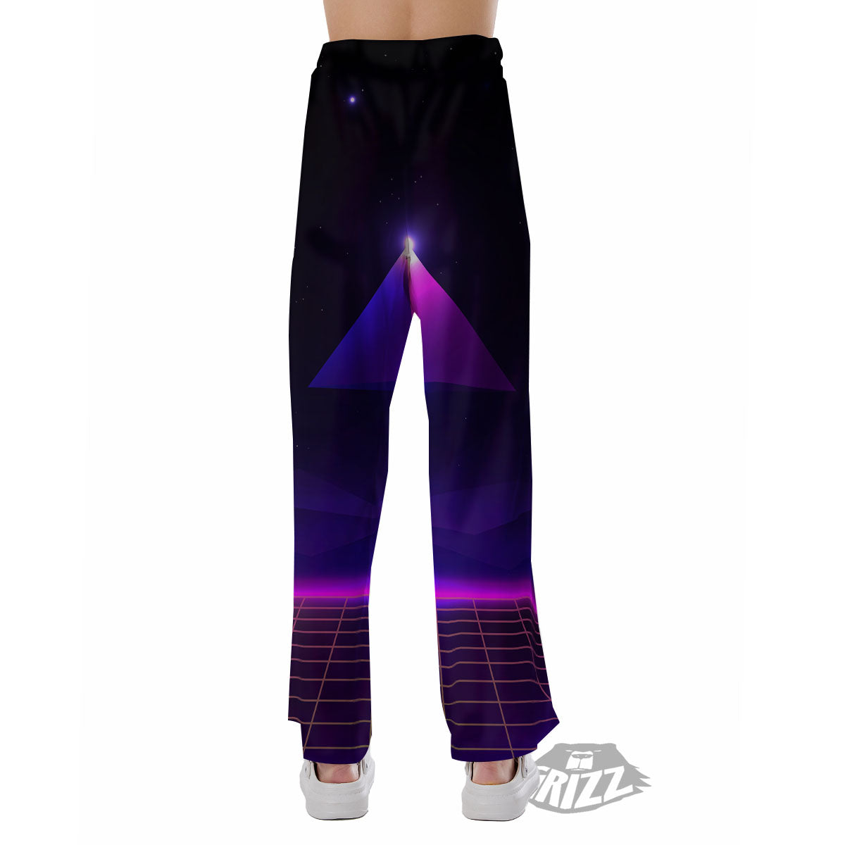 Pyramid Cloud Purple Print Pajama Pants-grizzshop