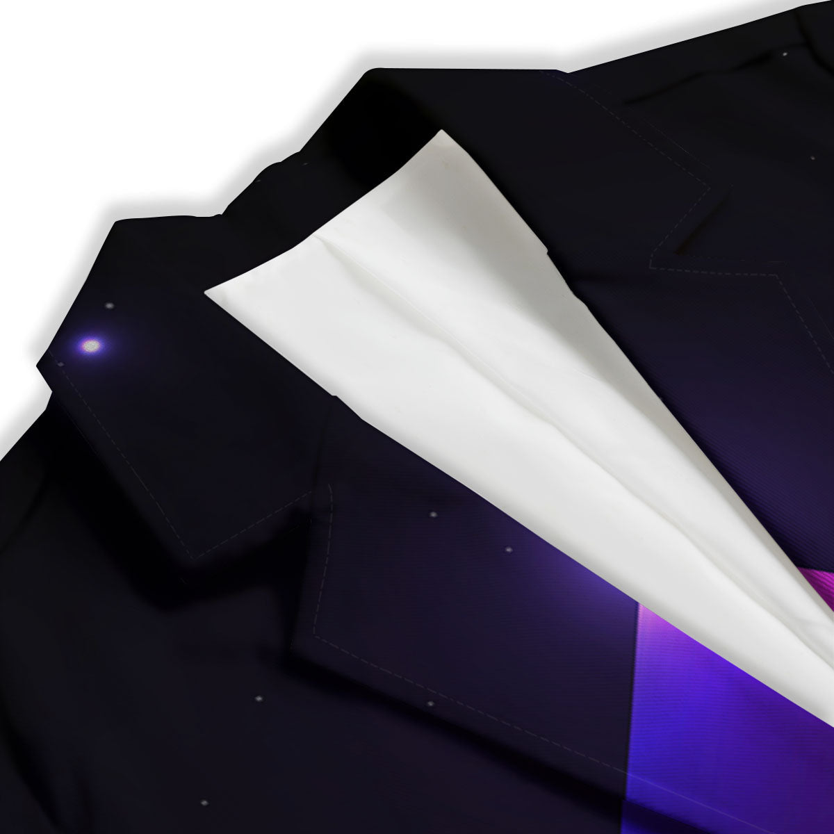 Pyramid Cloud Purple Print Women's Blazer-grizzshop