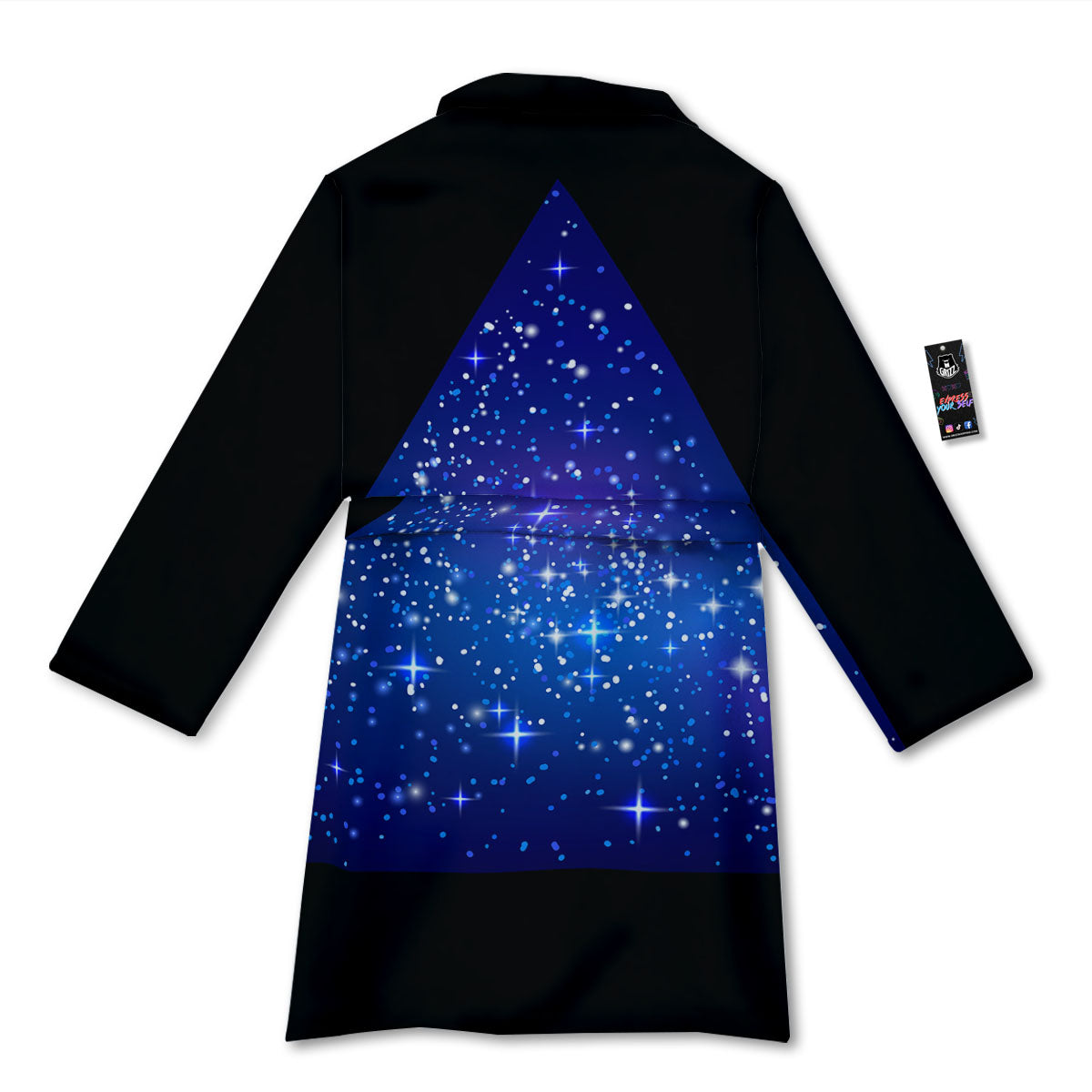 Pyramid Galaxy Print Bathrobe-grizzshop