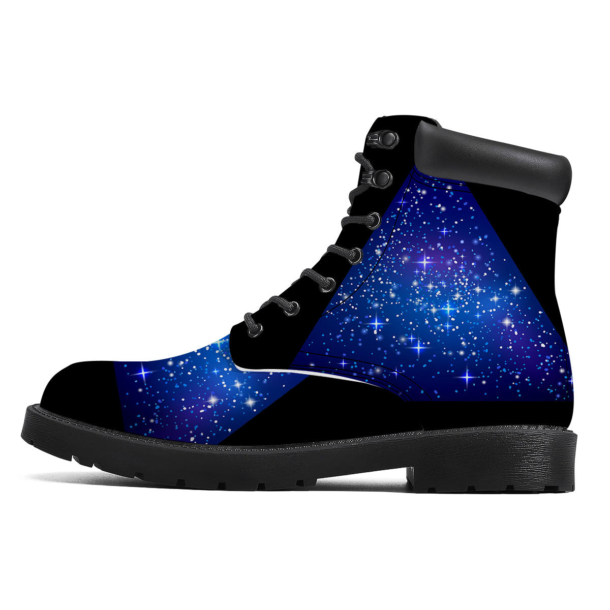 Pyramid Galaxy Print Boots-grizzshop