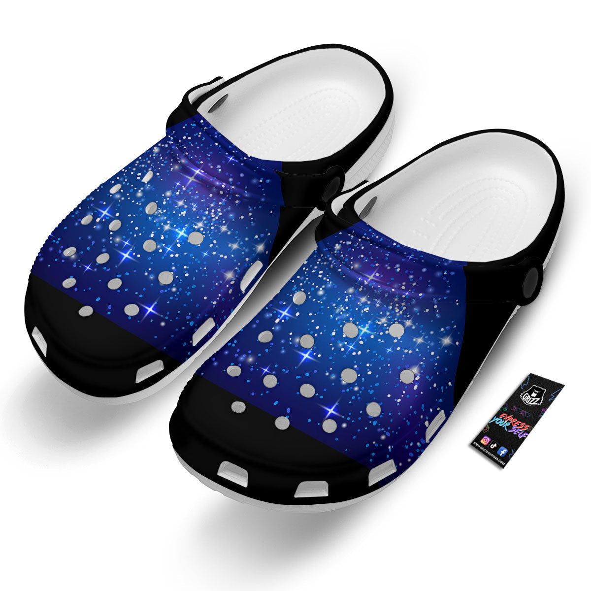 Pyramid Galaxy Print Clog-grizzshop