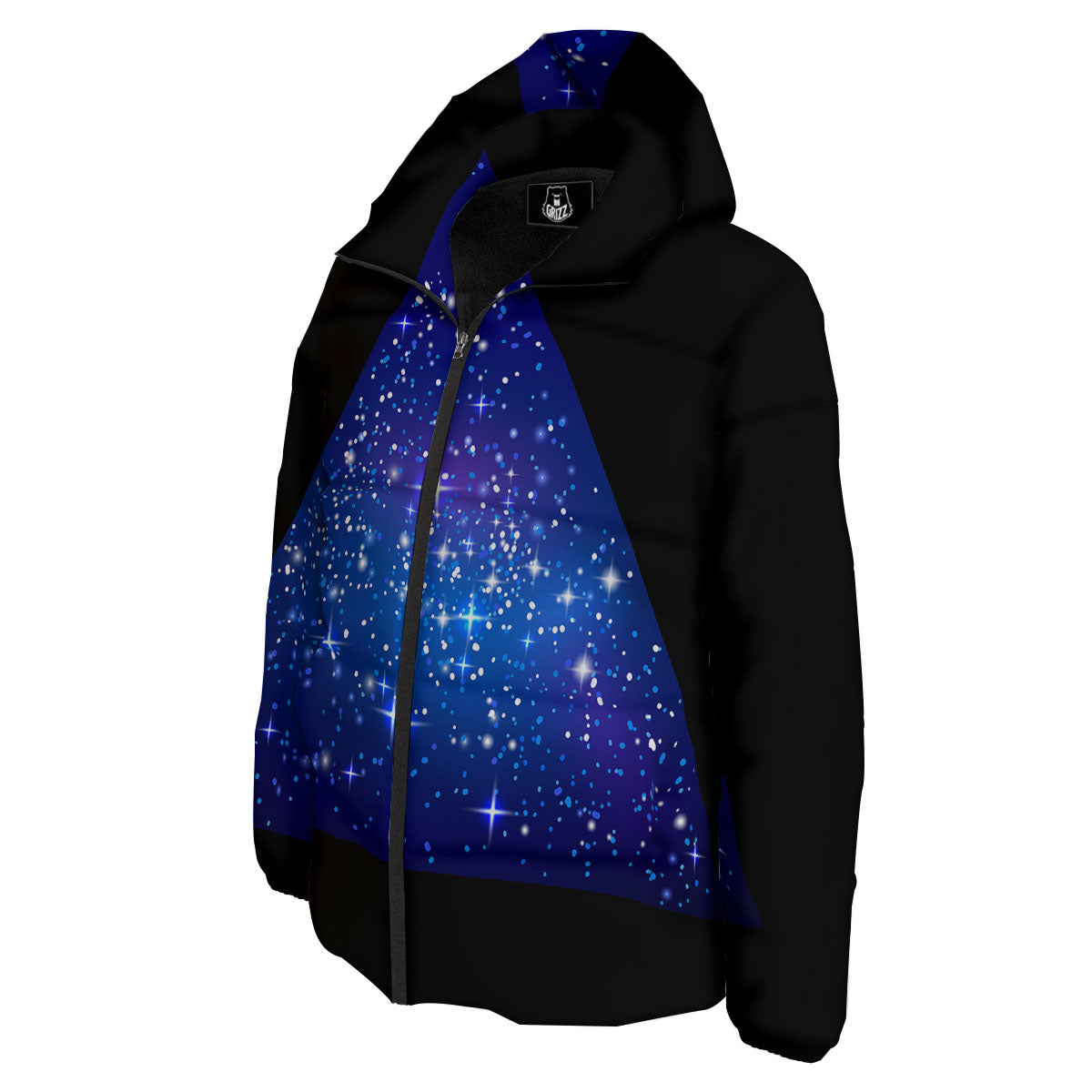 Pyramid Galaxy Print Down Jacket-grizzshop