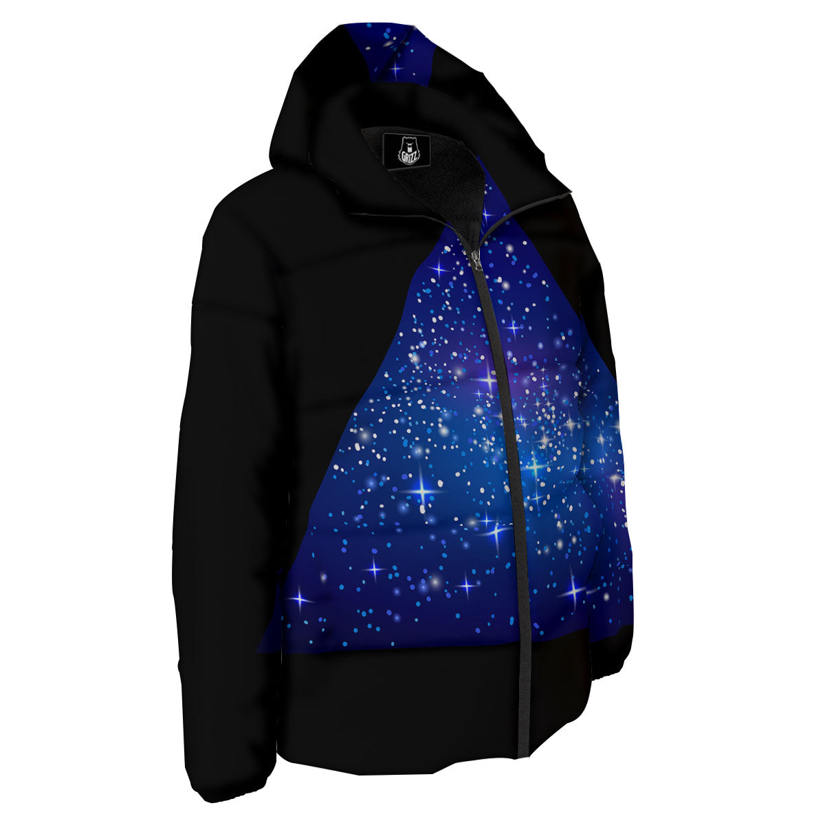 Pyramid Galaxy Print Down Jacket-grizzshop