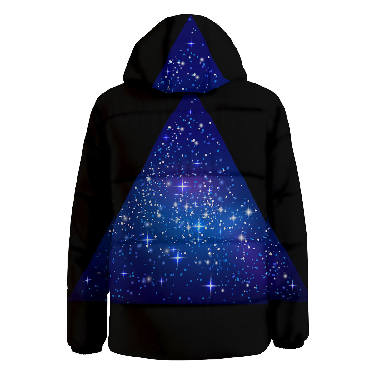 Pyramid Galaxy Print Down Jacket-grizzshop