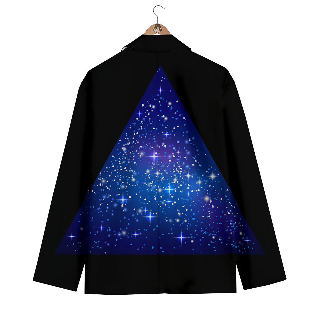 Pyramid Galaxy Print Men's Blazer-grizzshop