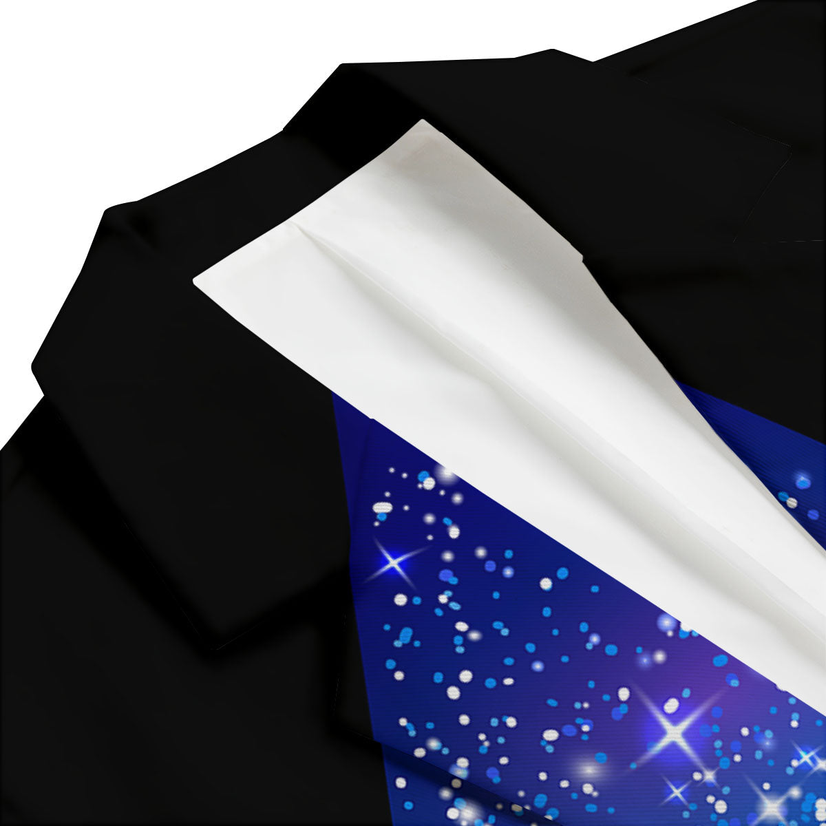Pyramid Galaxy Print Men's Blazer-grizzshop