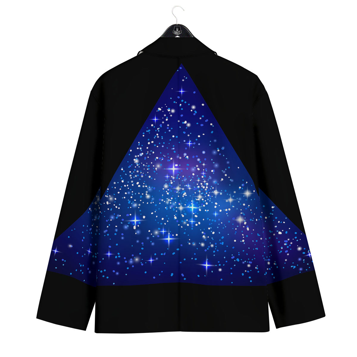 Pyramid Galaxy Print Men's Sport Coat-grizzshop