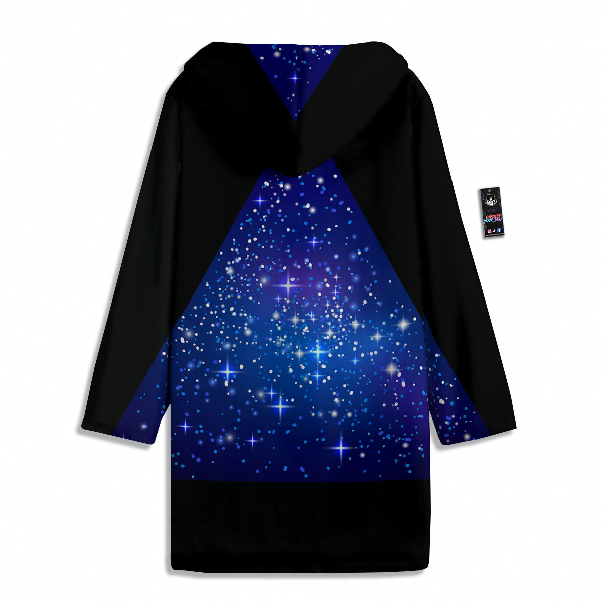 Pyramid Galaxy Print Men's Windbreaker Jacket-grizzshop