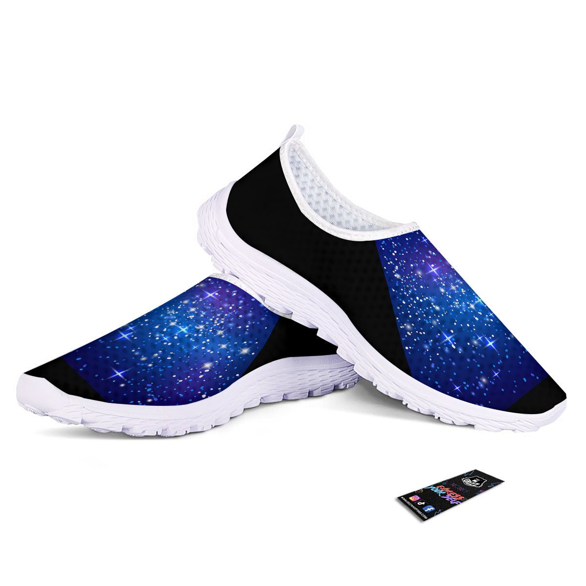 Pyramid Galaxy Print Nurse Shoes-grizzshop