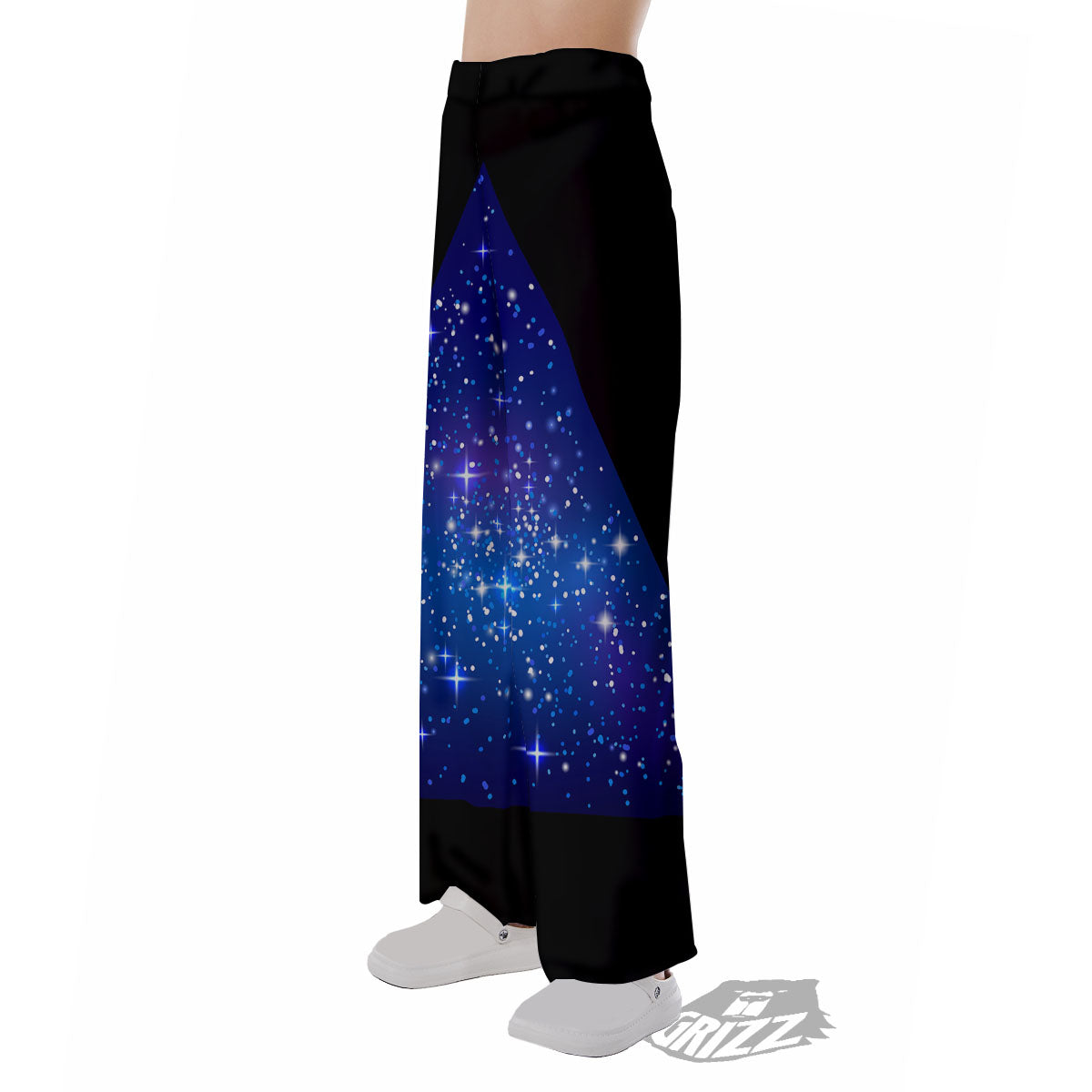 Pyramid Galaxy Print Pajama Pants-grizzshop