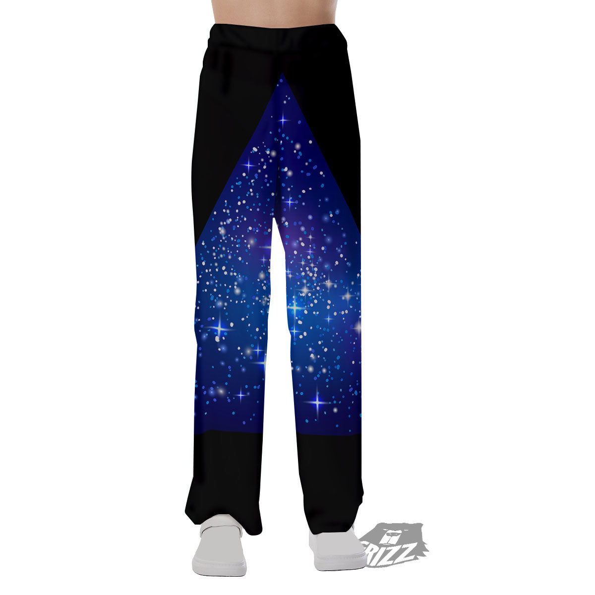 Pyramid Galaxy Print Pajama Pants-grizzshop