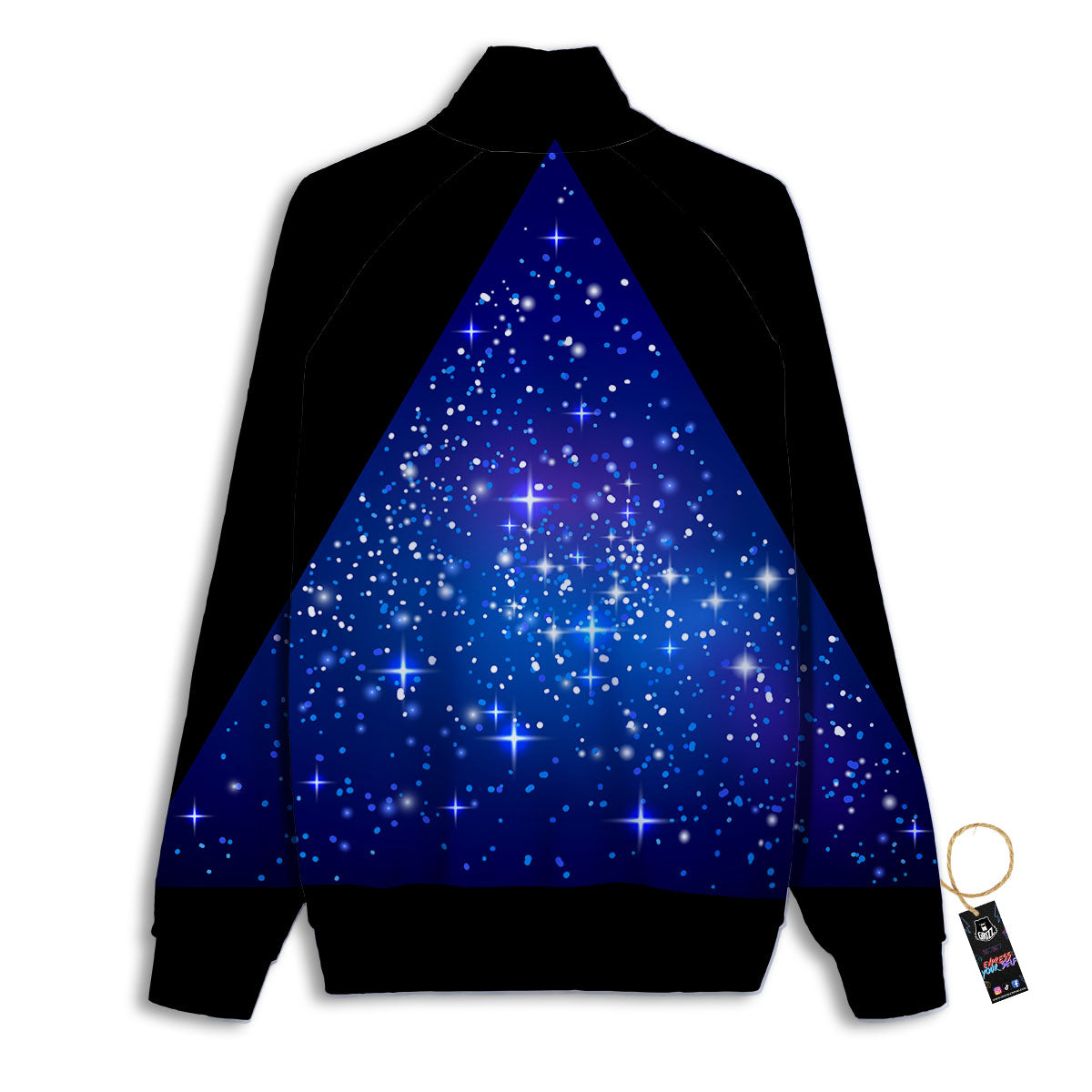 Pyramid Galaxy Print Track Jacket-grizzshop