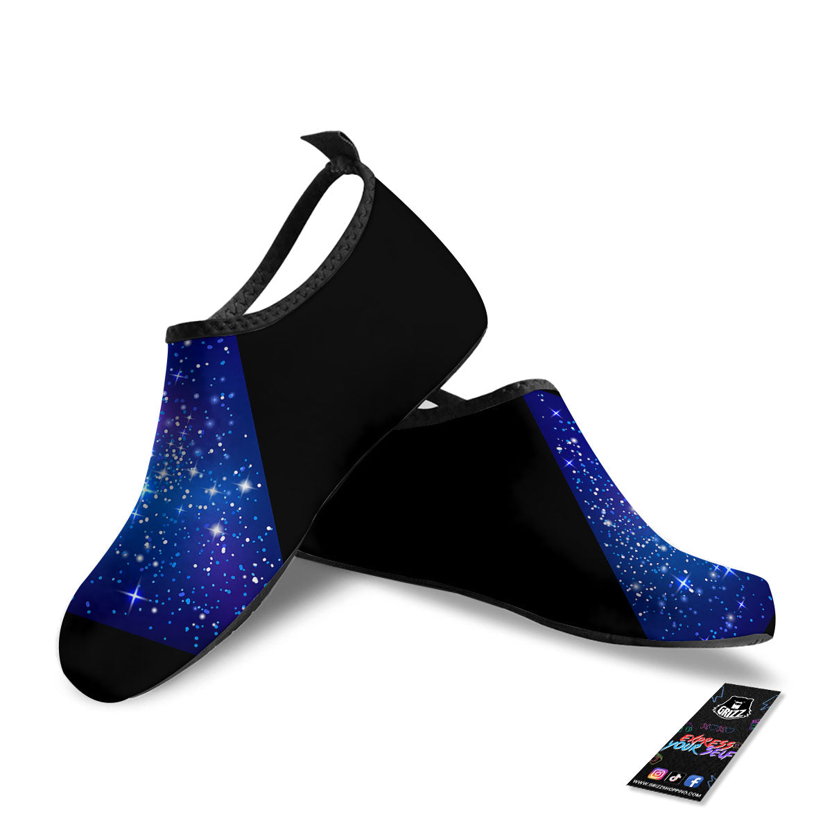 Pyramid Galaxy Print Water Shoes-grizzshop