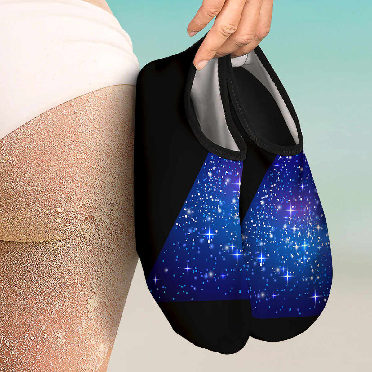 Pyramid Galaxy Print Water Shoes-grizzshop