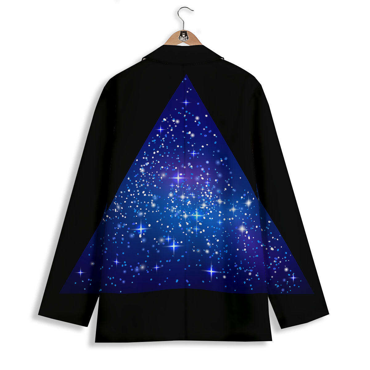 Pyramid Galaxy Print Women's Blazer-grizzshop
