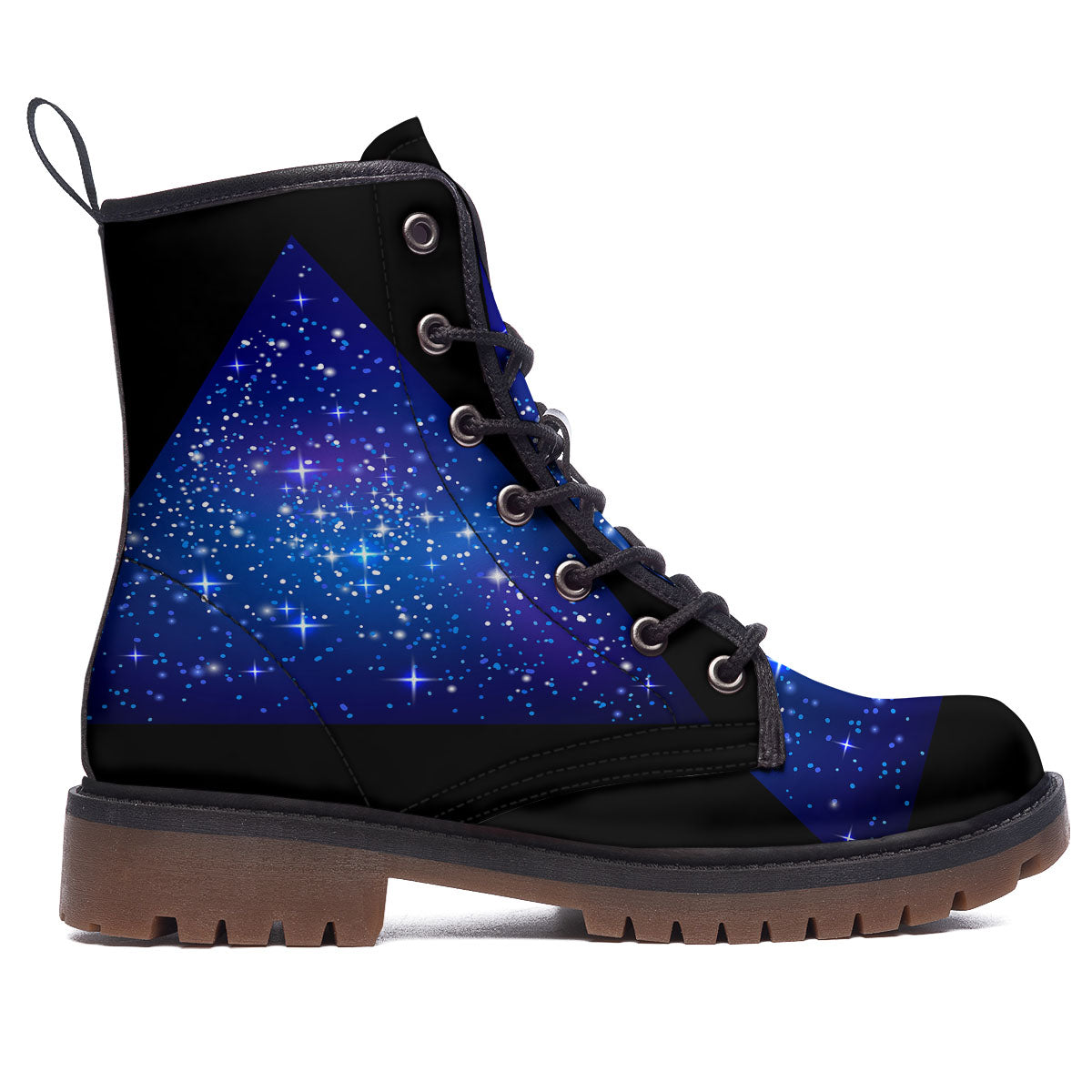 Pyramid Galaxy Print Work Boots-grizzshop