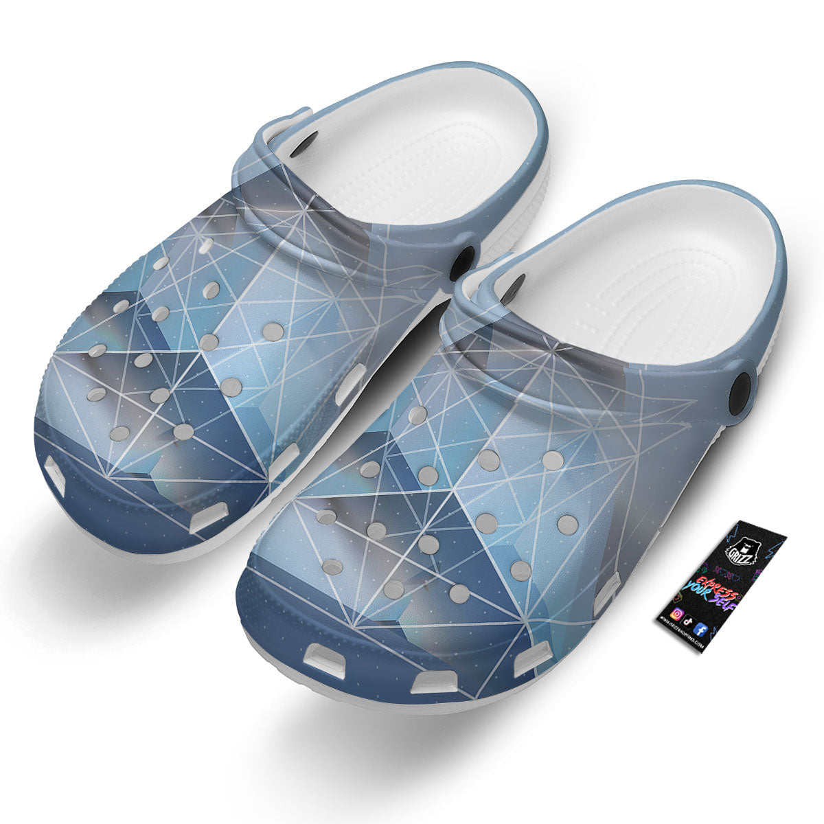 Pyramid Geometric Print Clog-grizzshop