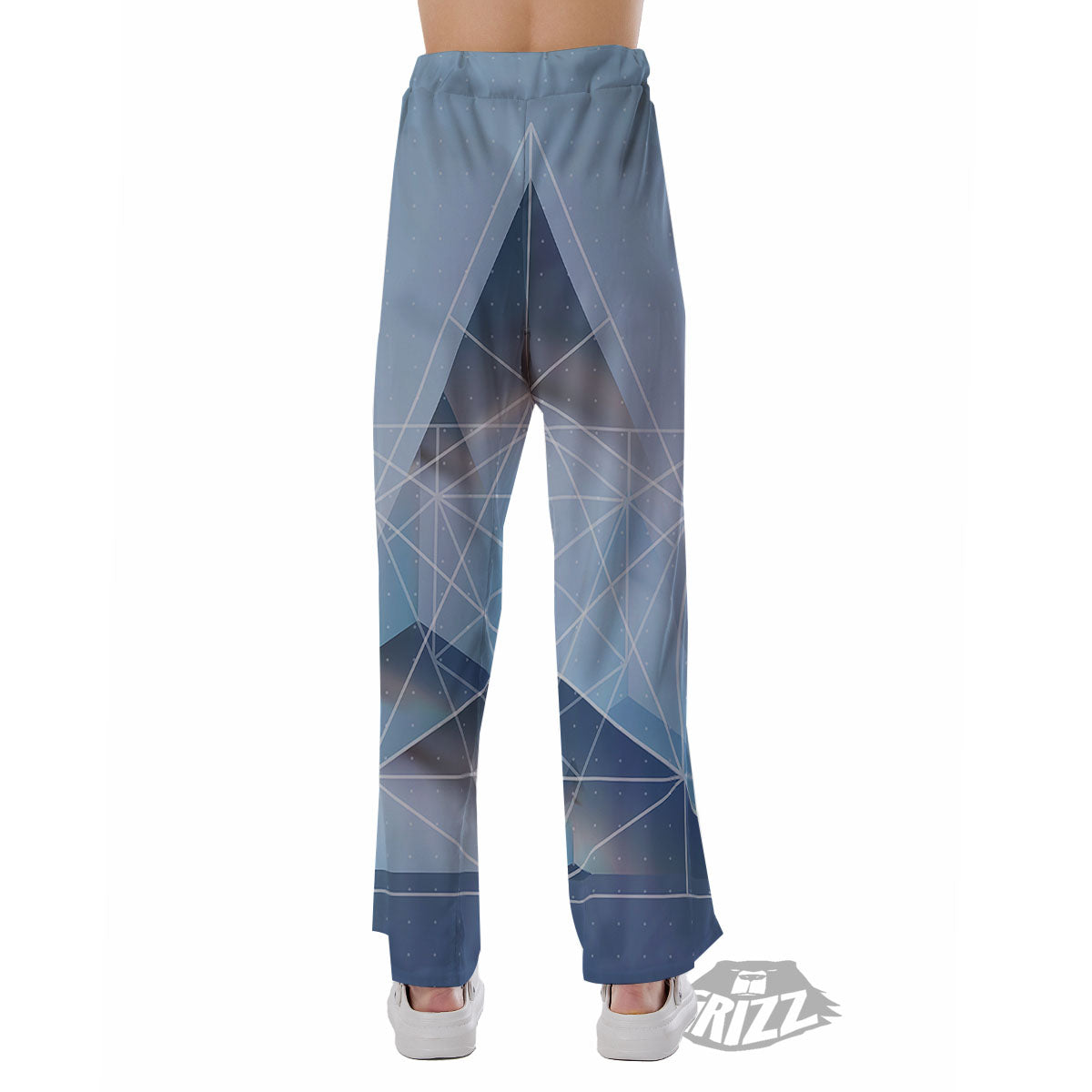 Pyramid Geometric Print Pajama Pants-grizzshop