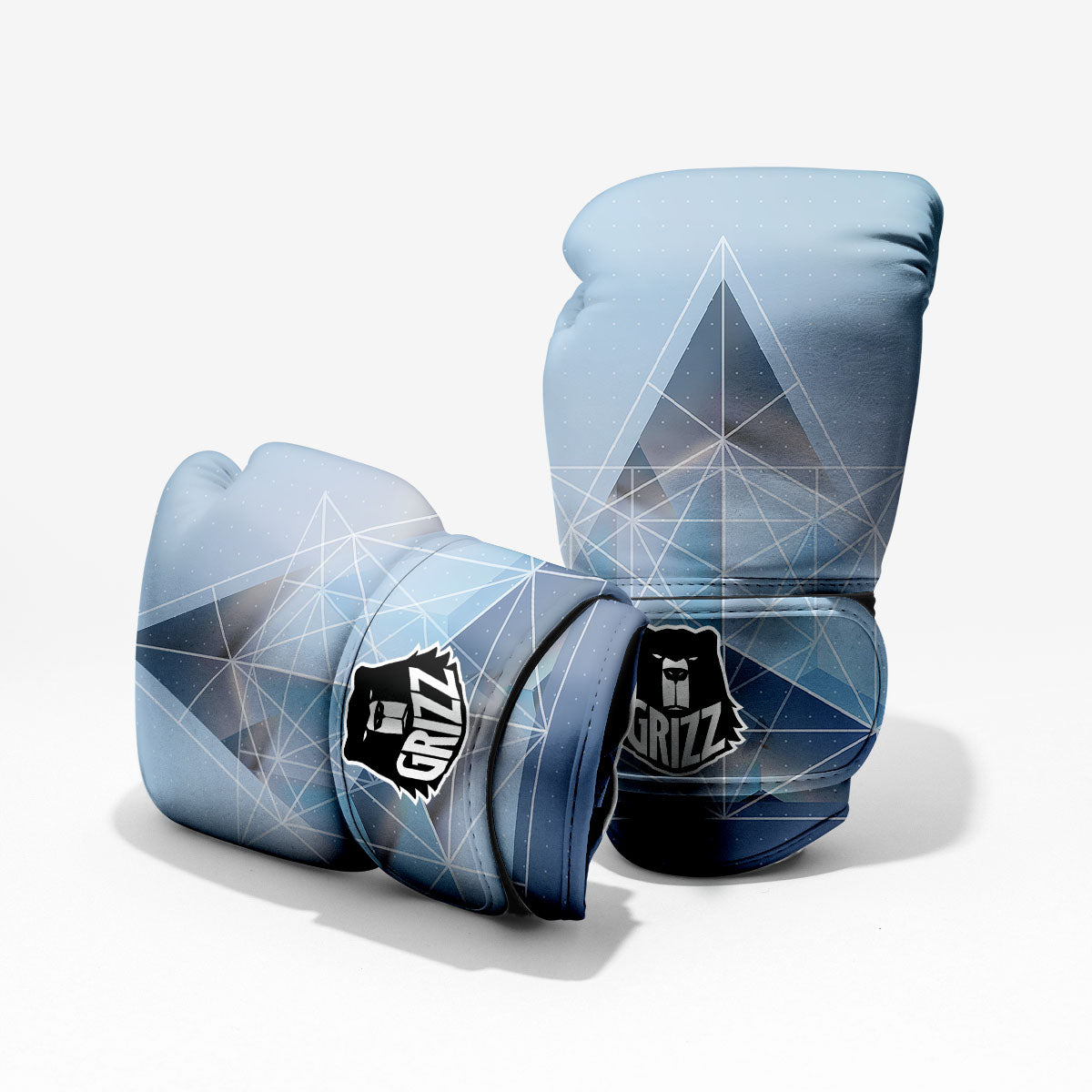 Pyramid Geometric Print Pro Boxing Glove