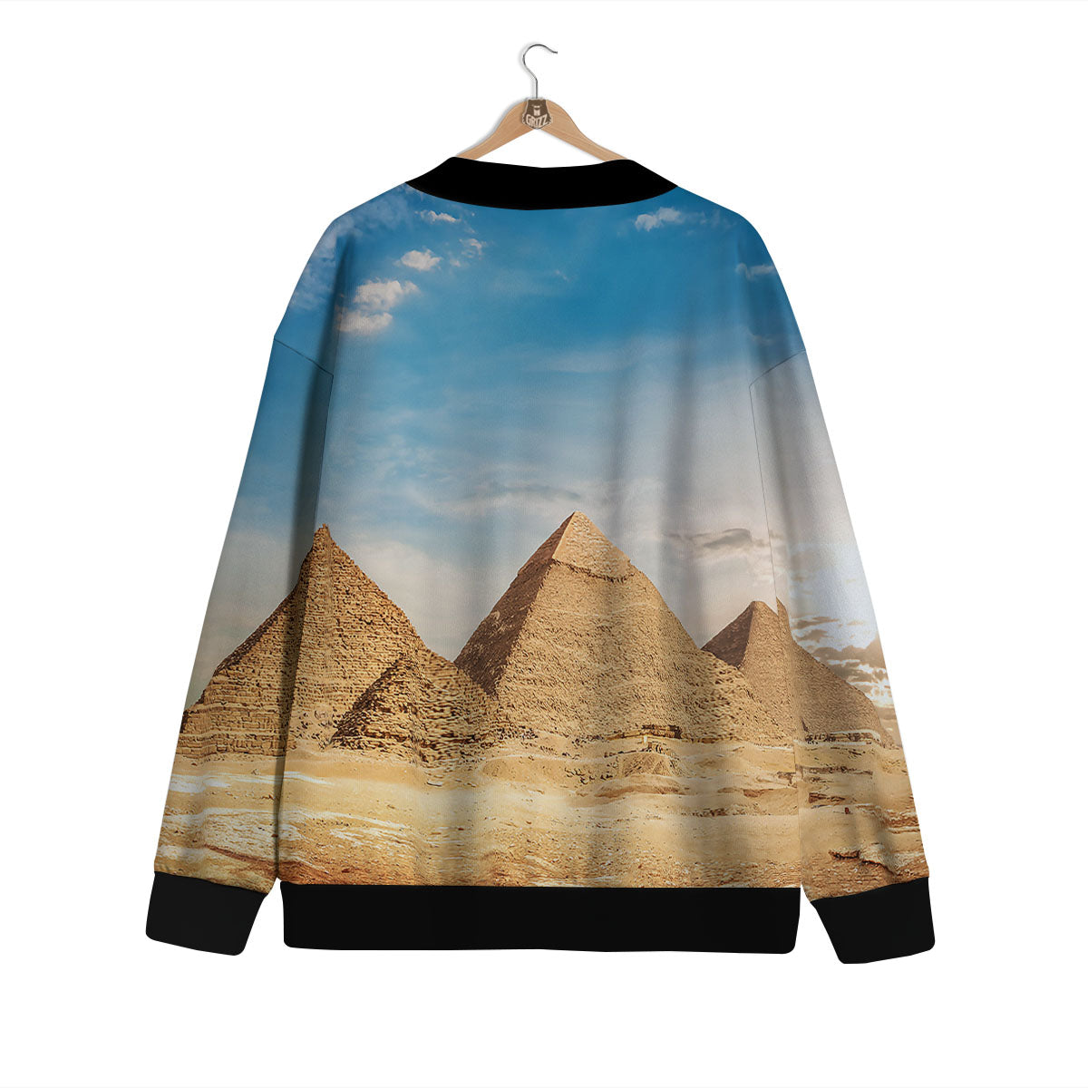 Pyramid Giza Print Cardigan-grizzshop