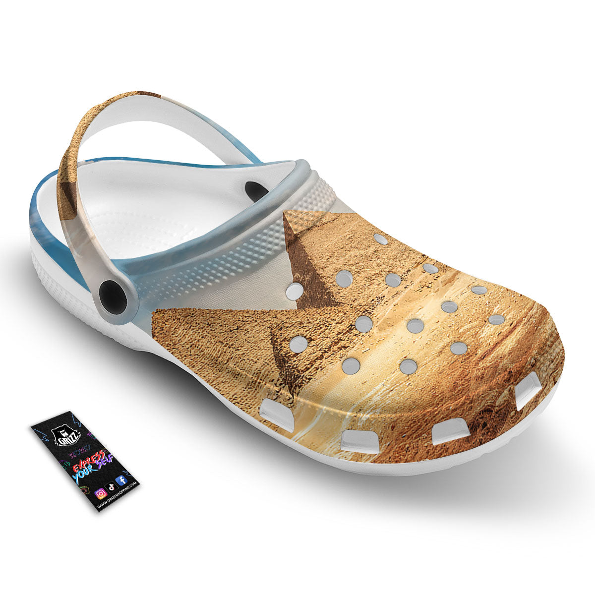 Pyramid Giza Print Clog-grizzshop
