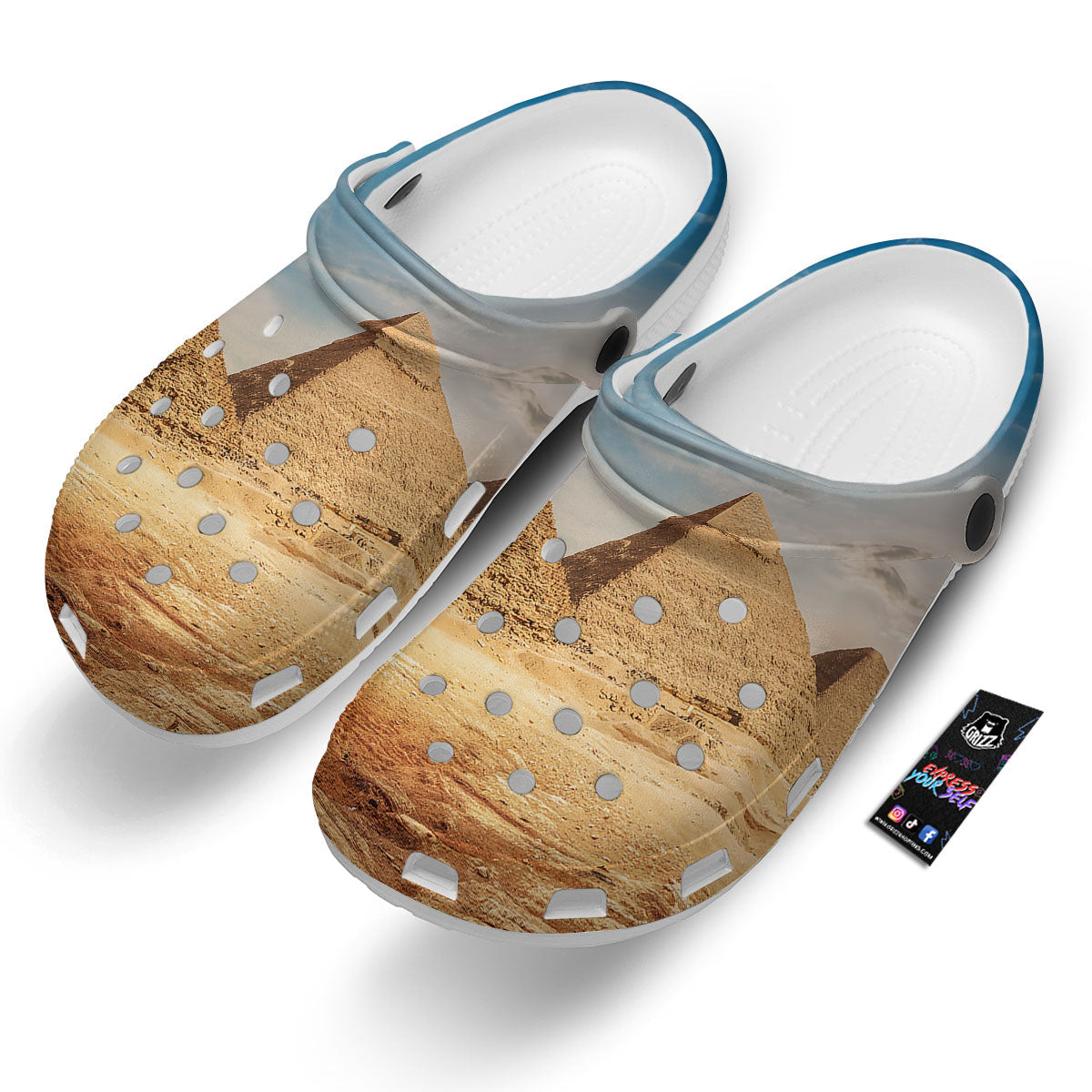 Pyramid Giza Print Clog-grizzshop