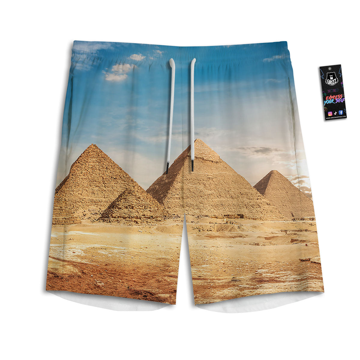 Saint Patrick's Day Irish Check Print Men's Athletic Shorts