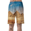 Pyramid Giza Print Men's Shorts-grizzshop