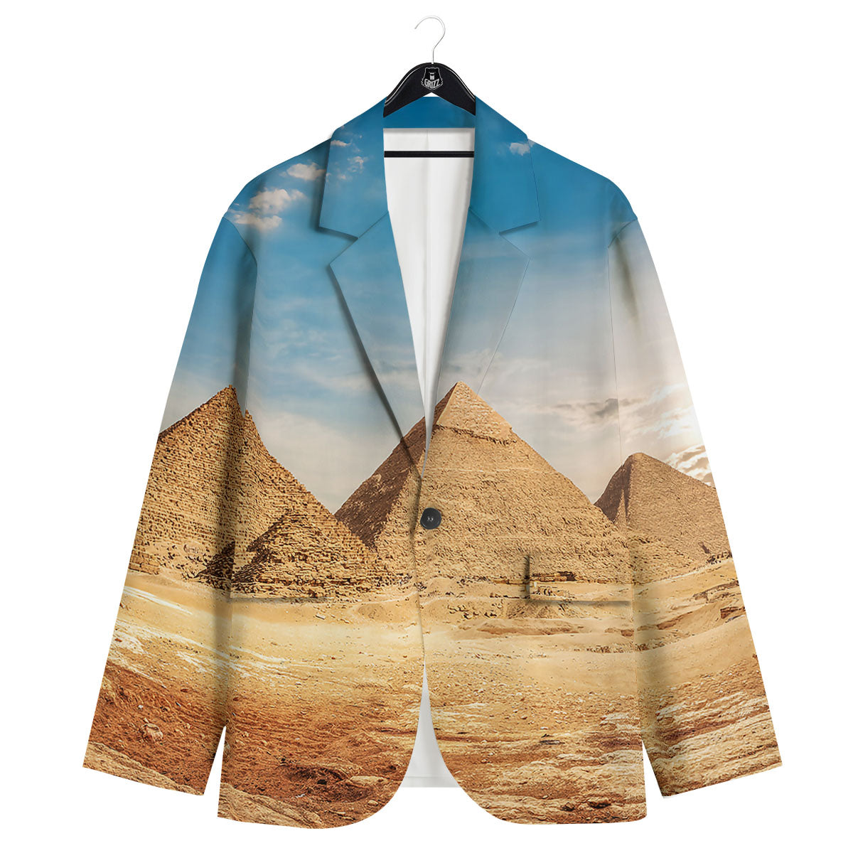 Pyramid Giza Print Men's Sport Coat-grizzshop
