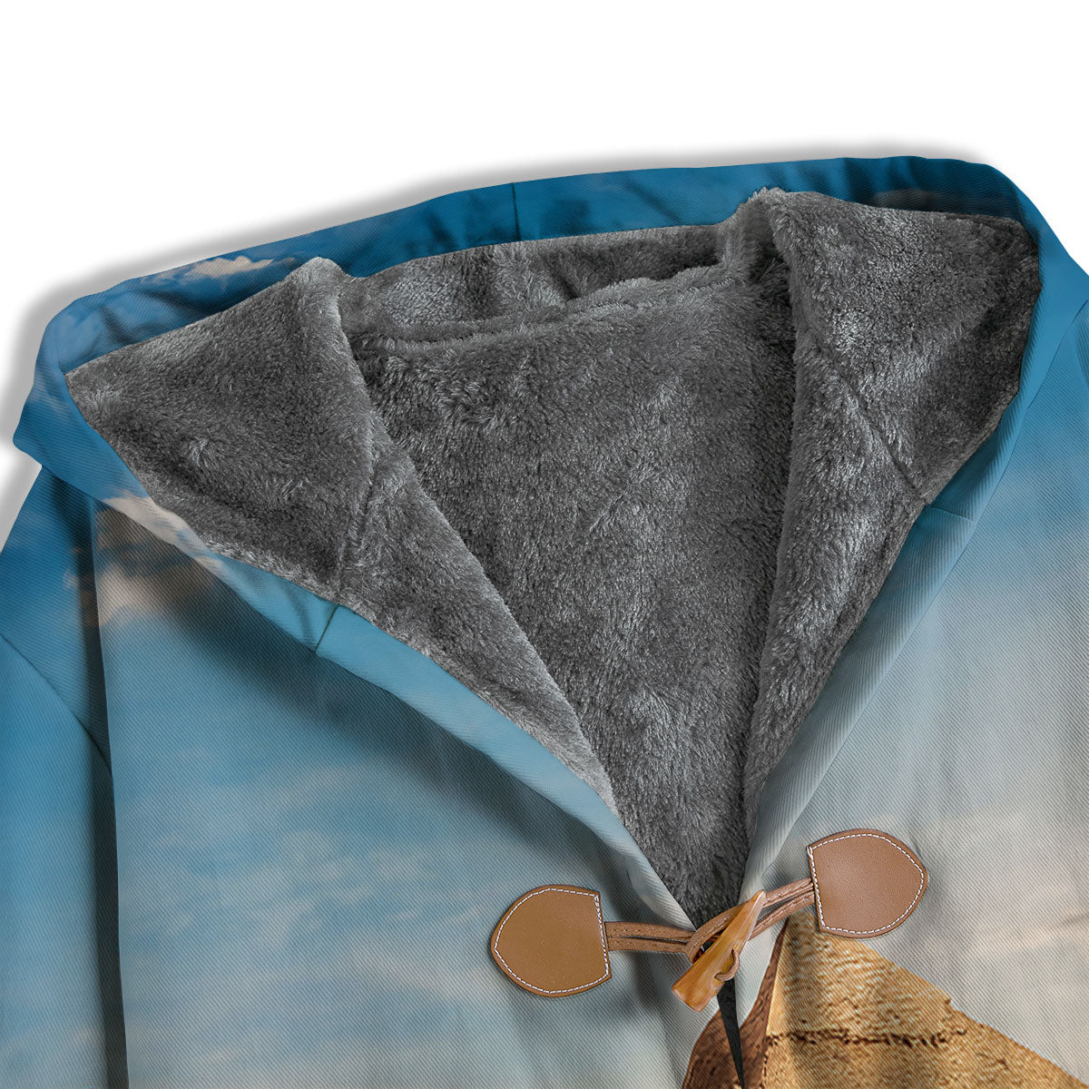 Pyramid Giza Print Men's Windbreaker Jacket-grizzshop
