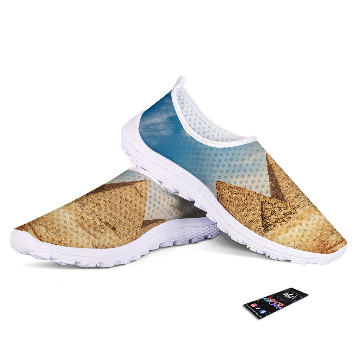 Pyramid Giza Print Nurse Shoes-grizzshop